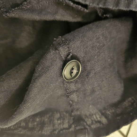 FLAX "I am open and receptive to all people" 100% linen medium-weight jacket 2G - Picture 8 of 16